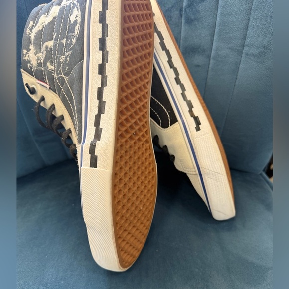 Vans Sk8-Hi Pro BMX ’79 Men’s High-Top Sneakers Black & Cream Size 13 - Picture 6 of 8